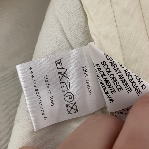 Maison Kitsuné Made In Italy Rare Vintage Pants Size 33 MSRP $449 - Picture 4 of 7